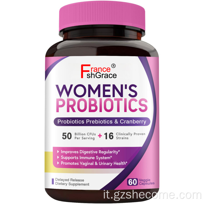 Capsule di probiotici per donne Supplemento di salute digestiva